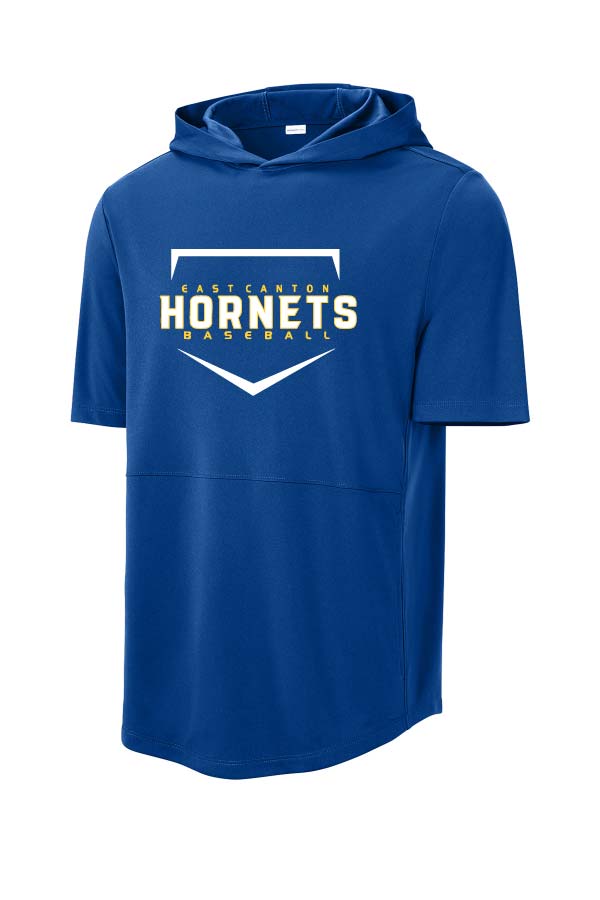 EC Hornets Baseball Performance Light Weight Short Sleeve Hoodie - True Royal