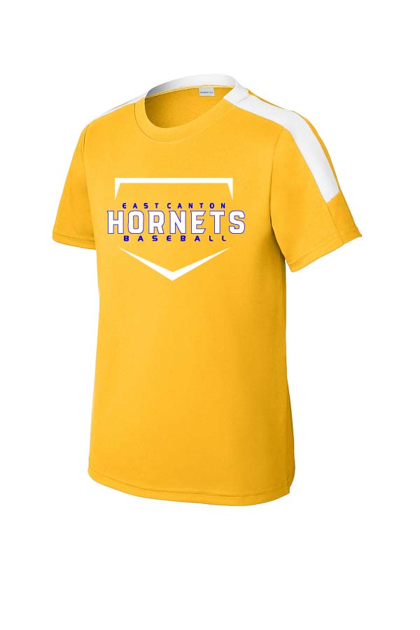 EC Hornets Baseballl Dri Fit T-Shirt - Gold