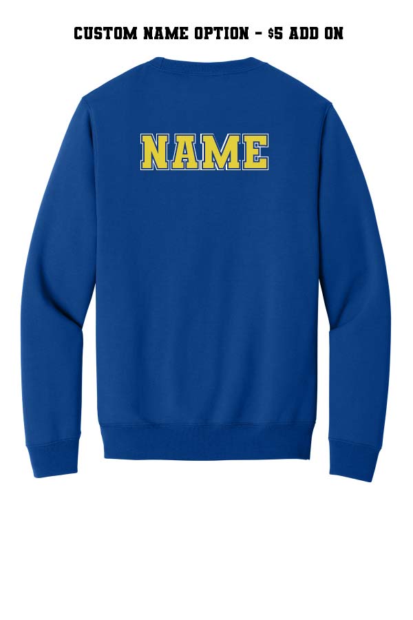 EC Hornets Baseball Crew Neck Sweatshirt with Pocket - Royal