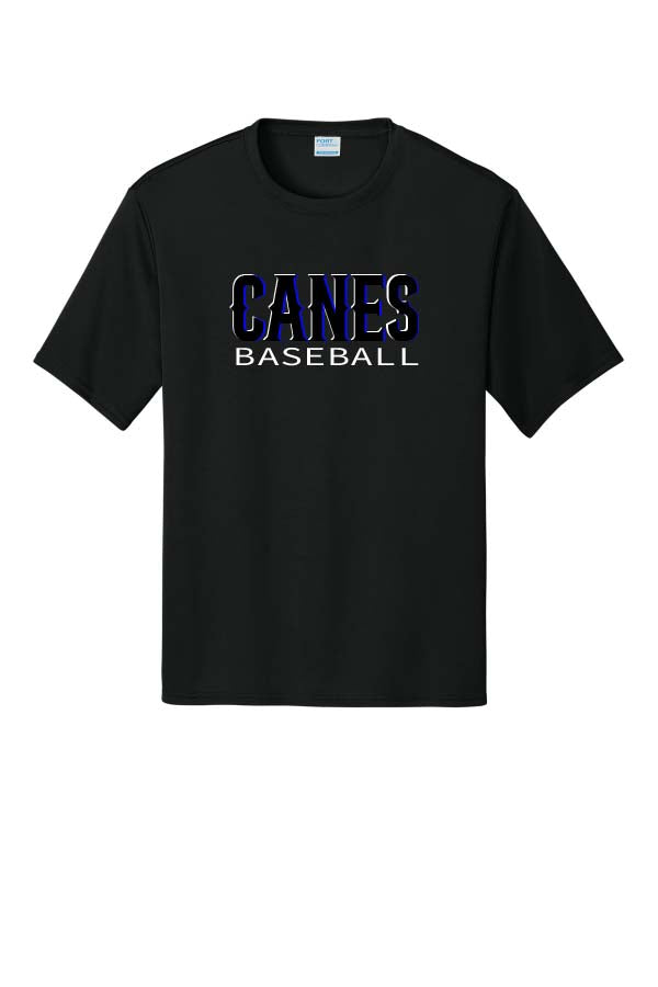LYB Canes Youth Performance T-Shirt - Black & Blue