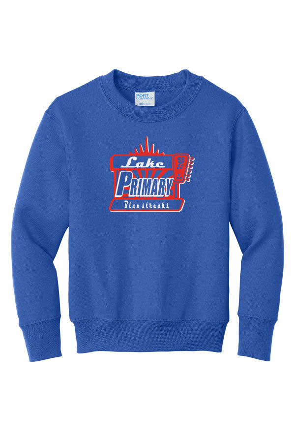 Lake Primary "Movie" Crewneck Sweatshirt - Royal