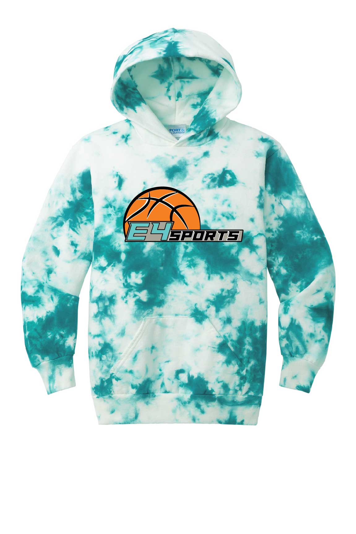 E4 Sports Basketball Youth Tie Dye Hoodie