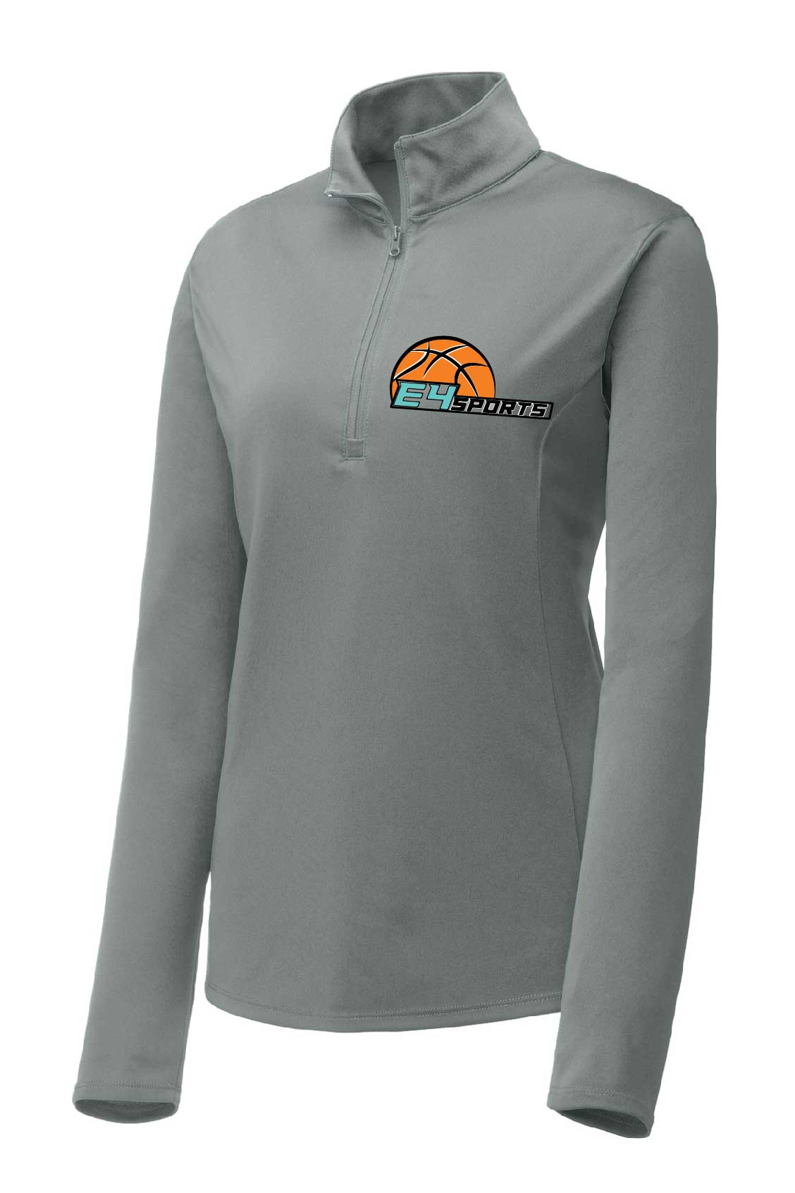 E4 Sports Womens 1/4 Zip Pullover - Grey