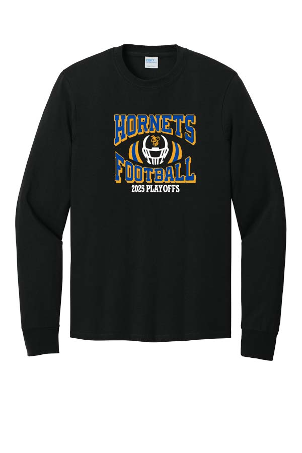 *NEW* EC Hornets 2025 Football Playoffs Long Sleeve T-Shirt - Black