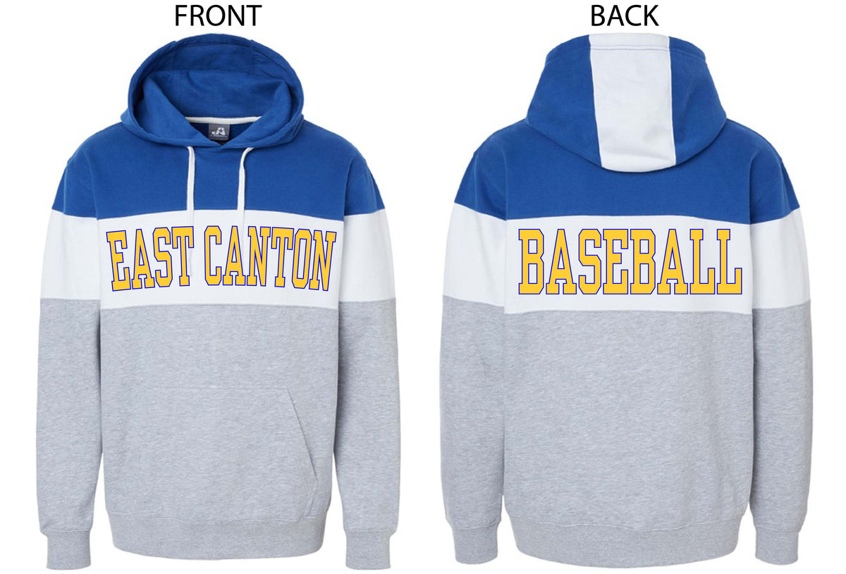 East Canton Baseball Unisex Adult Hoodie - Royal/White