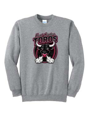 East Canton Toros Unisex Crewneck Sweatshirt - Athletic Grey