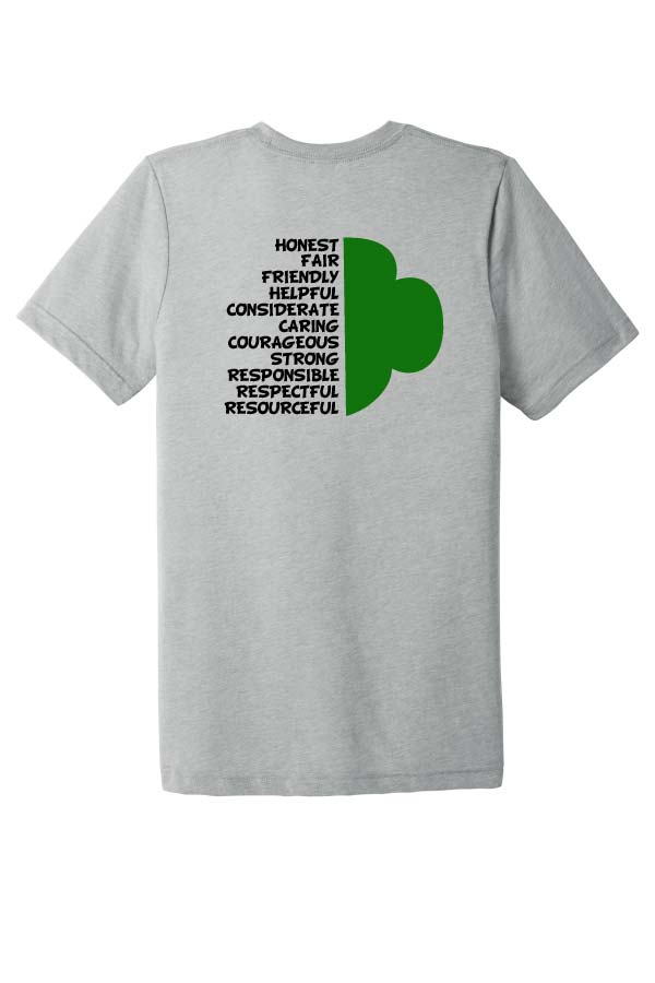 Lake Girl Scouts Short Sleeve Tri Blend Bella Brand T-Shirt - Grey