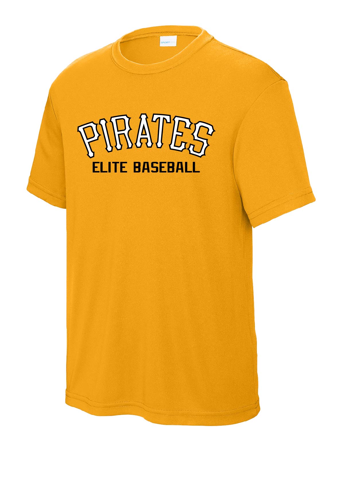 Pirates Elite Baseball Adult Performance T-Shirt - Gold