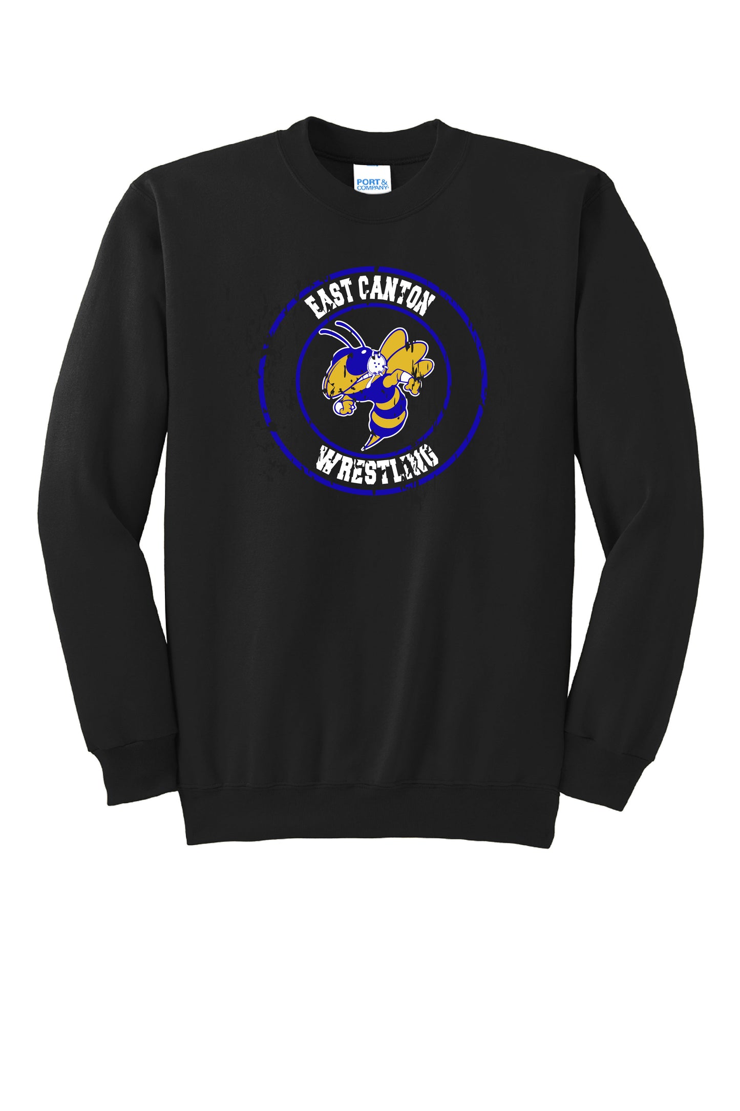 Hornets Wrestling Youth Crewneck Sweatshirt - Black