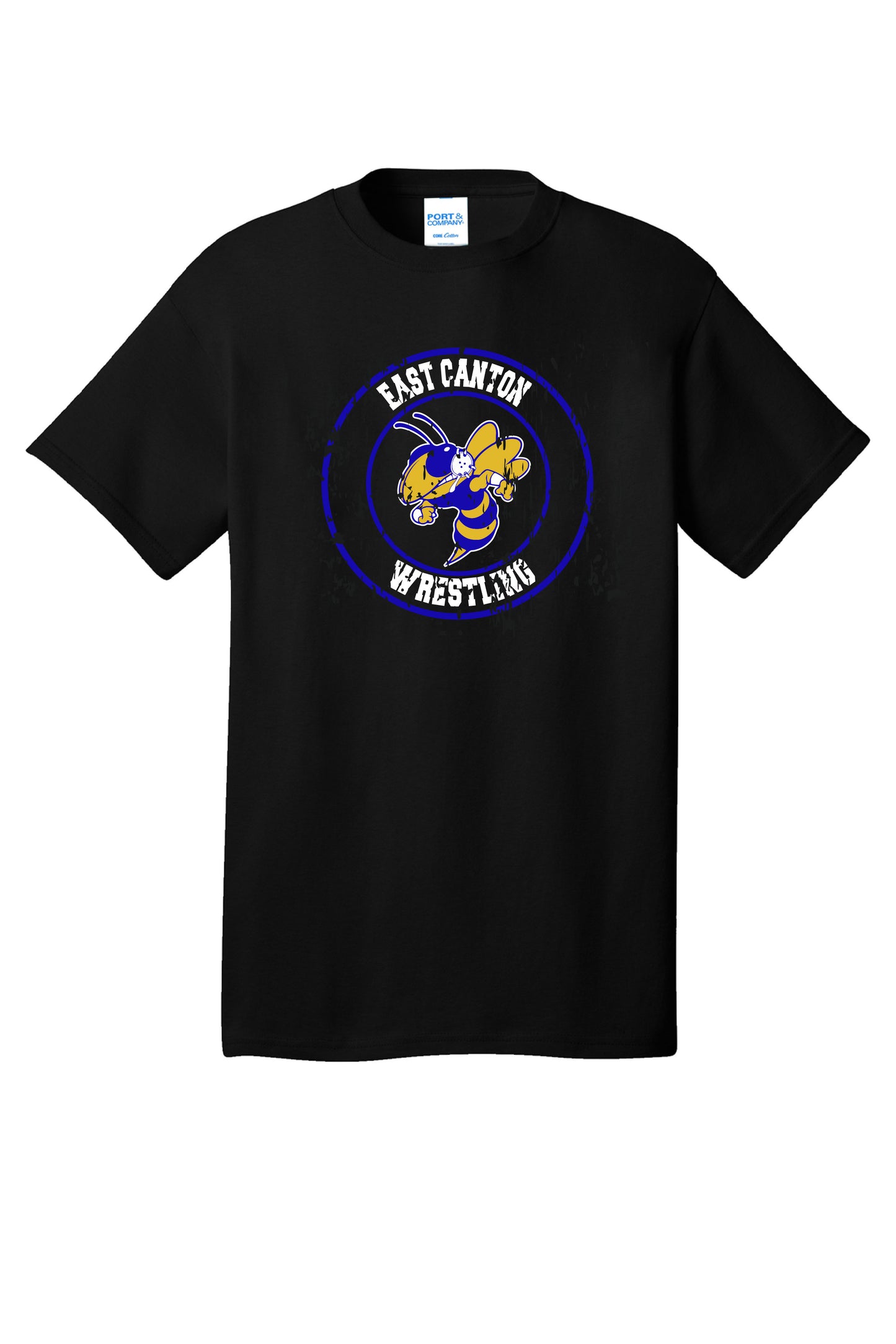 Hornet Wrestling Adult Short Sleeve T-Shirt - Black