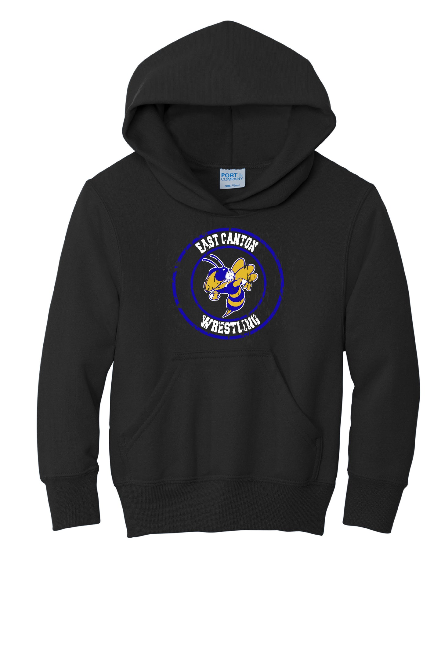 Hornets Wrestling Youth Hoodie - Black