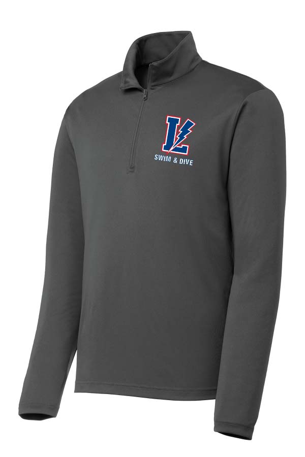 Lake Swim & Dive Mens (Unisex) 1/4 Zip Pullover - Iron Grey