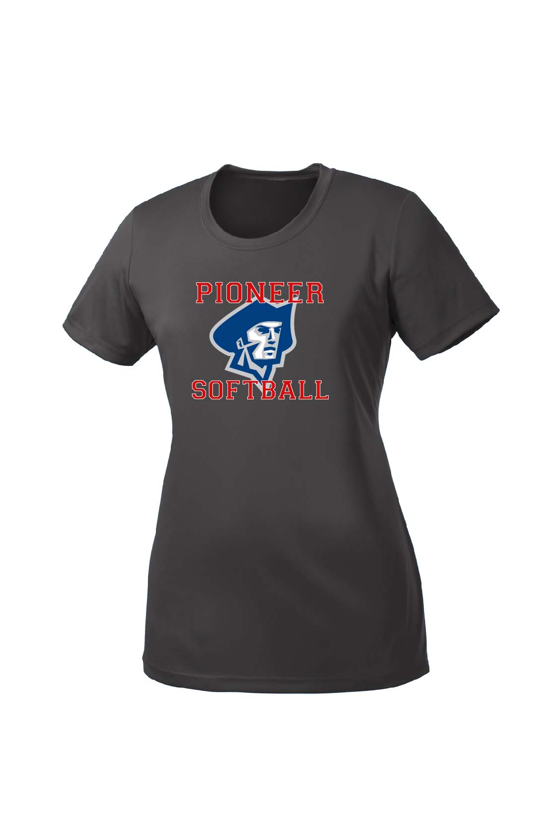 Grey Softball Tee