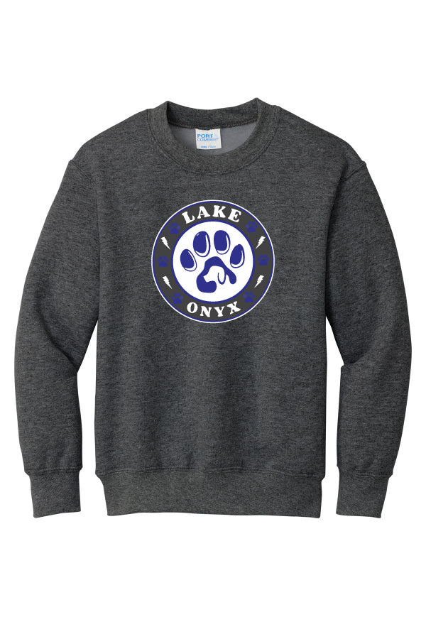 Lake Primary "ONYX" Crewneck Sweatshirt - Heathered Charcoal
