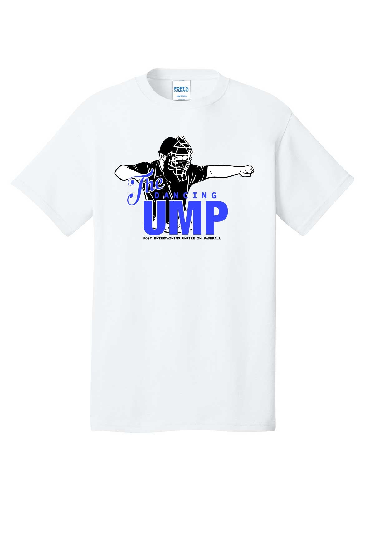 The Dancing Umpire Adult Cotton T-Shirt - White