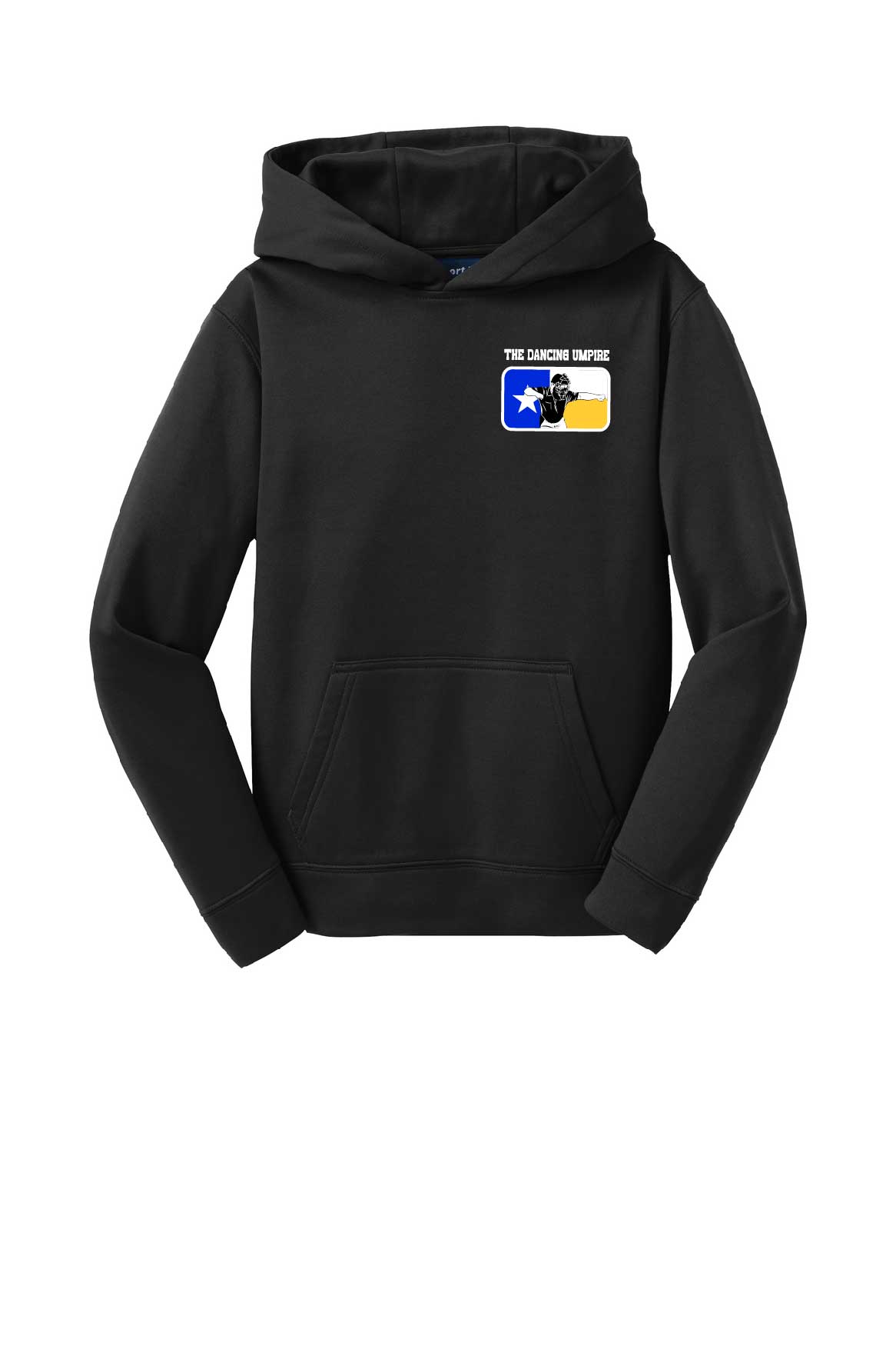 The Dancing Umpire Youth Performance Hoodie - Black