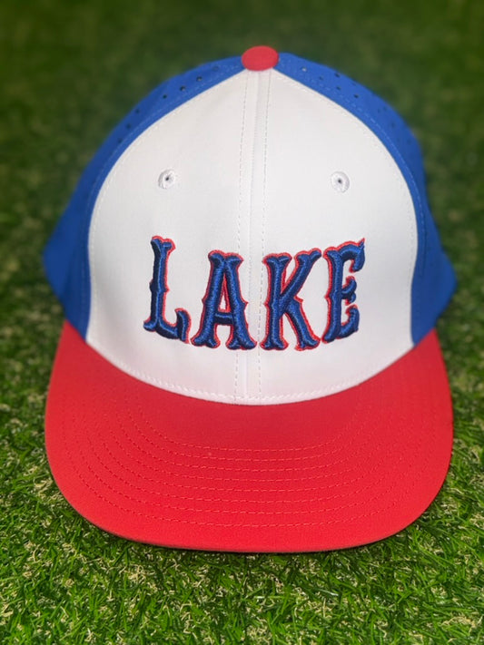 Champro Red/White/Blue Lake Canes Hat - Fitted