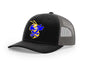 EC Hornets Baseball Embroidered Hat - Black/Charcoal