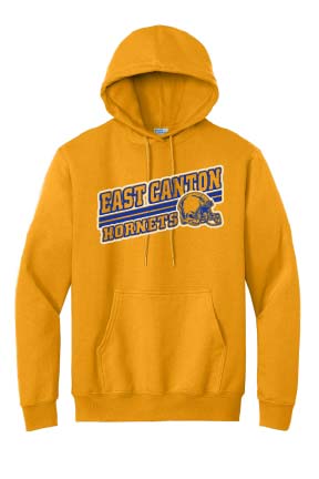 EC Hornets Football Adult (Unisex) Hoodie - Gold