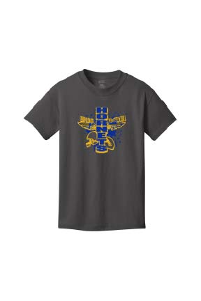 EC Hornets Football Adult (Unisex) Cotton T-Shirt - Charcoal