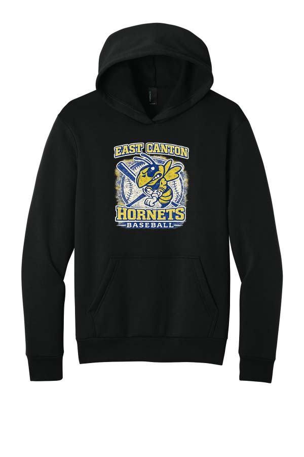 EC Hornets Baseball Hoodie - Black