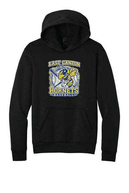 EC Hornets Baseball Hoodie - Black