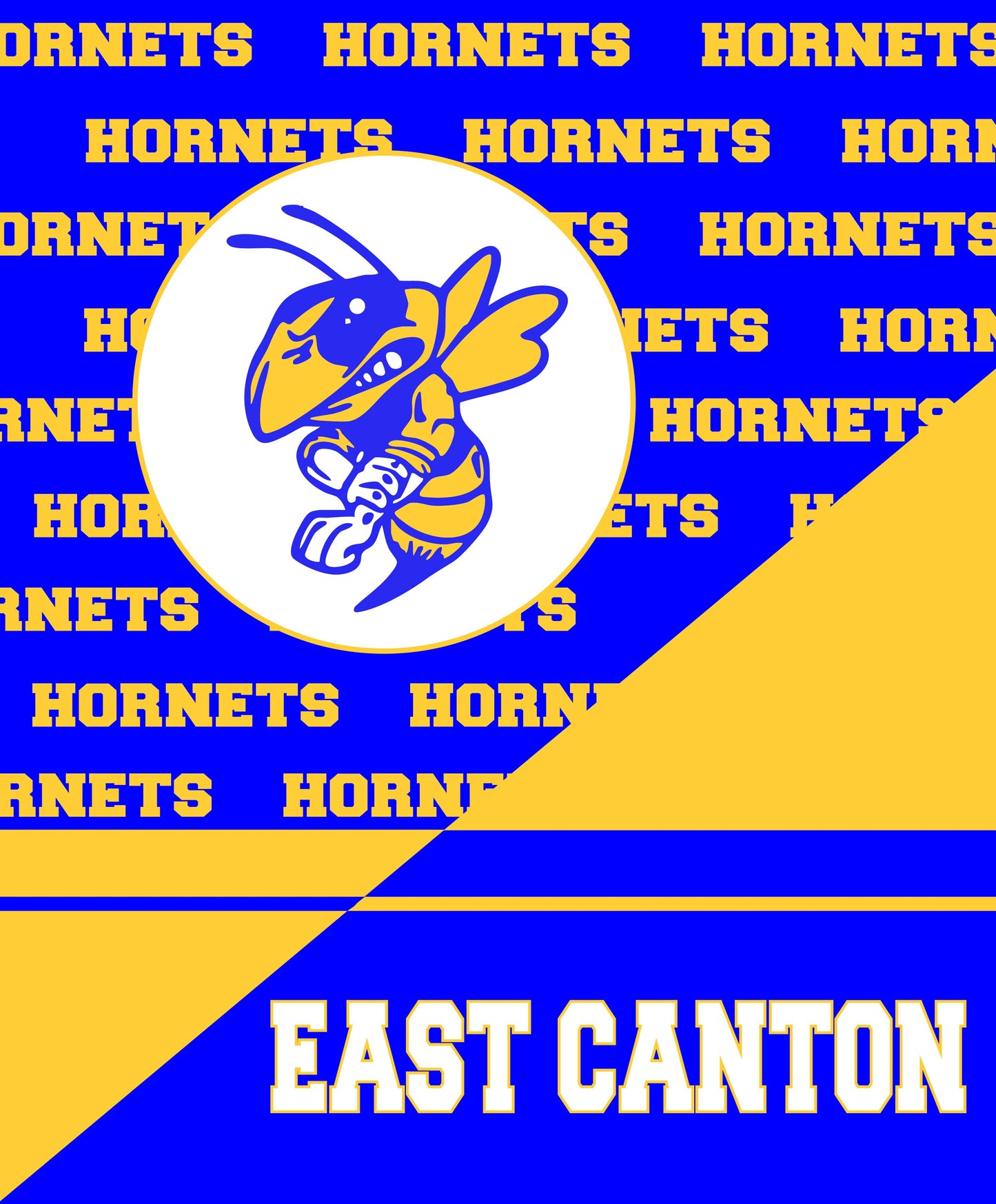 East Canton Hornets Fleece Blanket