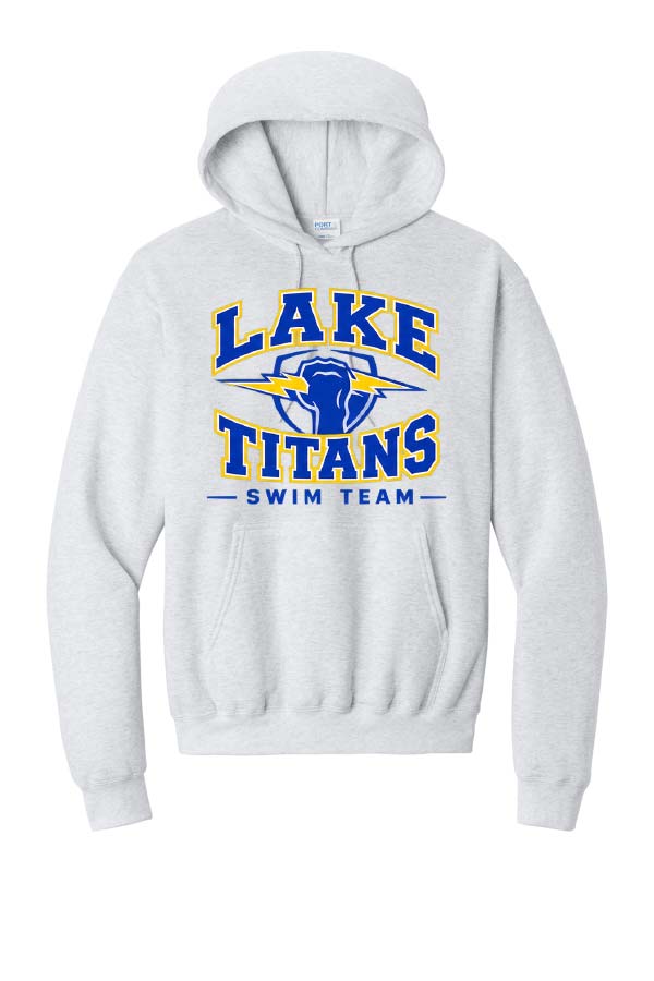 Lake Titans Swim Team Hoodie - Ash Grey