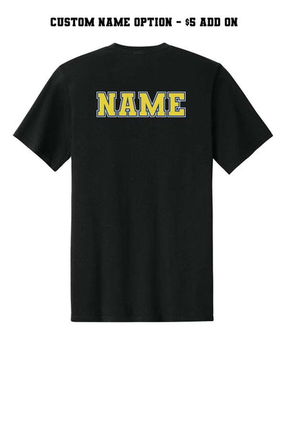 EC Hornets Baseballl Cotton T-Shirt - Black