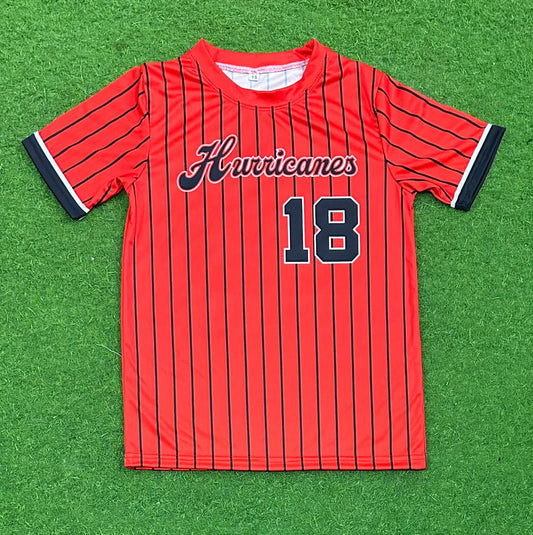 Canes Baseball Adult Player Replica Jersey - Red
