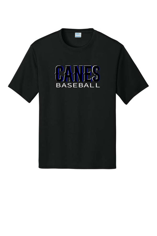 LYB Canes Youth Performance T-Shirt - Black & Blue