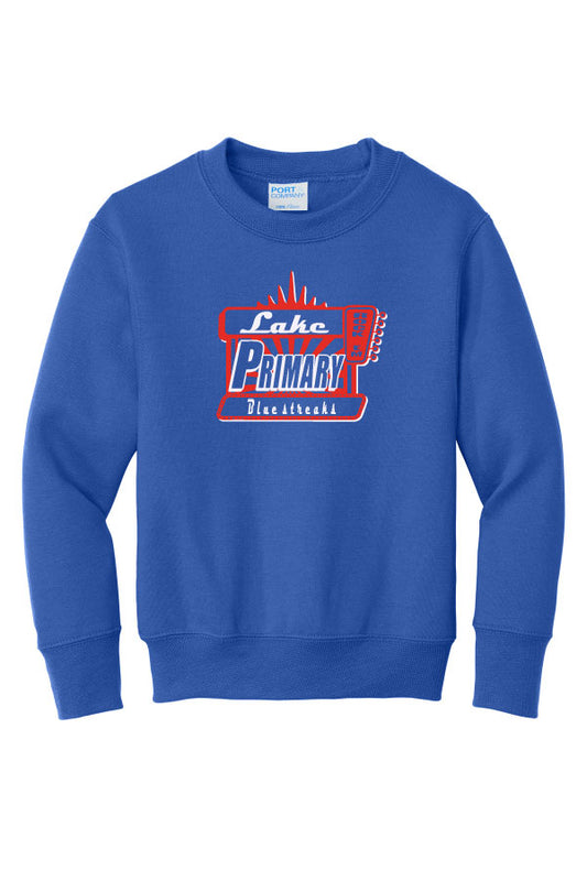 Lake Primary "Movie" Crewneck Sweatshirt - Royal
