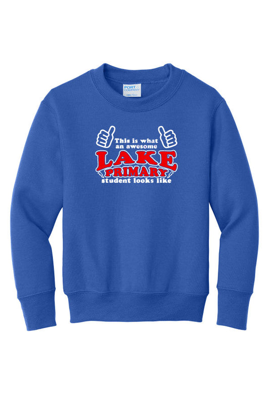 Lake Primary "Student" Crewneck Sweatshirt - Royal