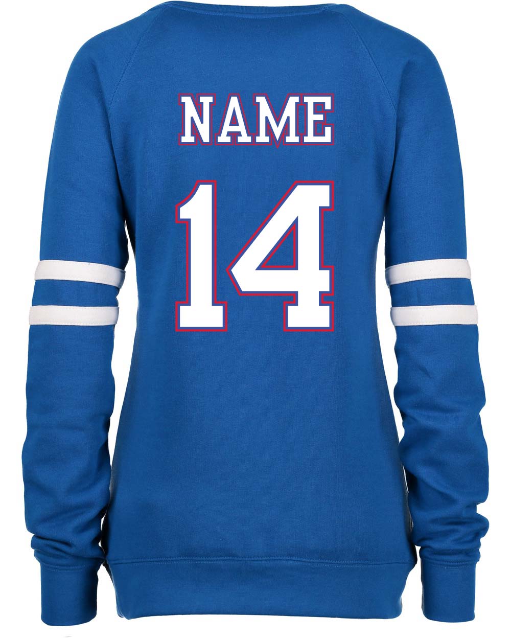 Lake Womens "Varsity" Crewneck Sweatshirt - Blue
