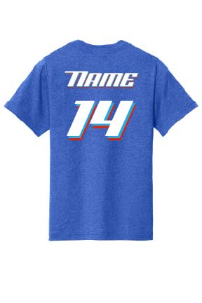 Lake "Rocket Pop" Cotton Tee - Heathered Royal