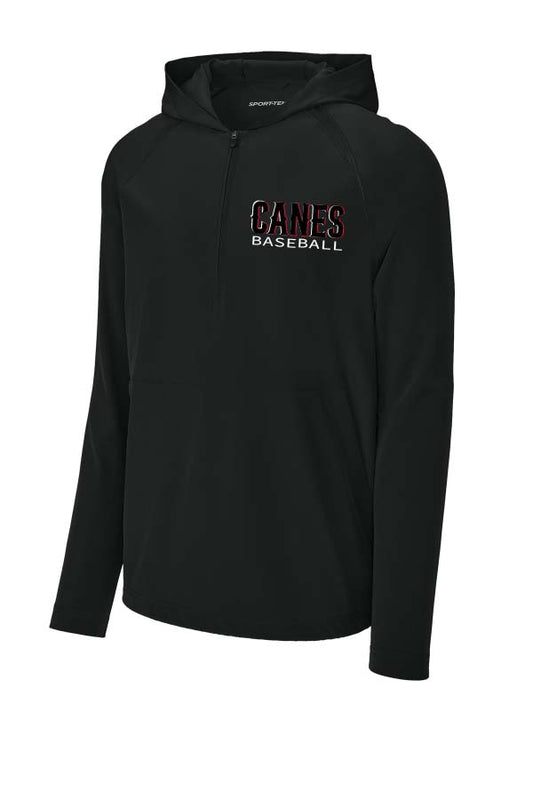 LYB Canes RED Adult Long Sleeve Cage Jacket - Black