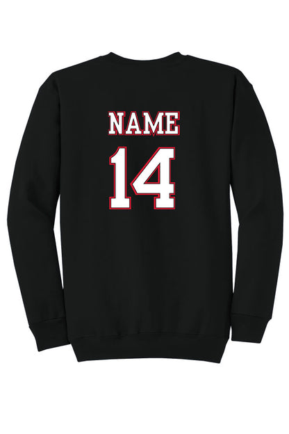 Canes Baseball Adult (Unisex) Cotton Crewneck Sweatshirt - Black