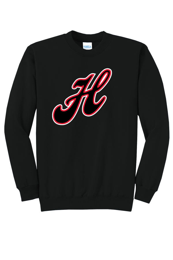 Canes Baseball Adult (Unisex) Cotton Crewneck Sweatshirt - Black