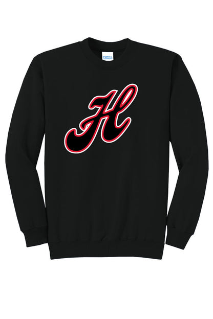 Canes Baseball Adult (Unisex) Cotton Crewneck Sweatshirt - Black