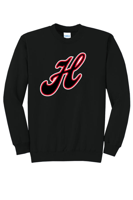 Canes Baseball Adult (Unisex) Cotton Crewneck Sweatshirt - Black