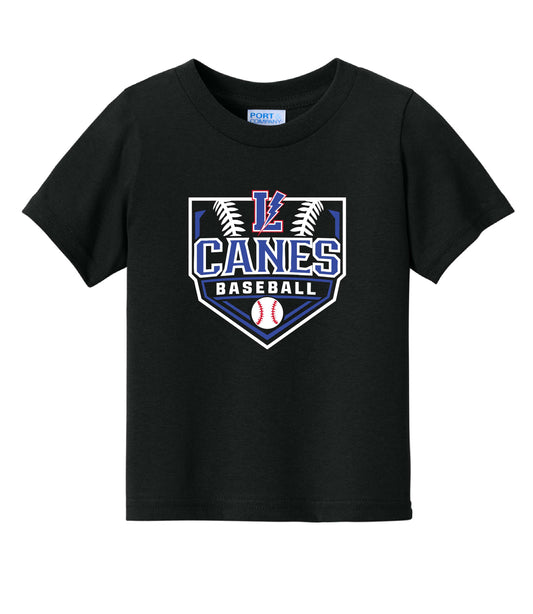 Canes 8u Toddler Cotton T-Shirt - Black