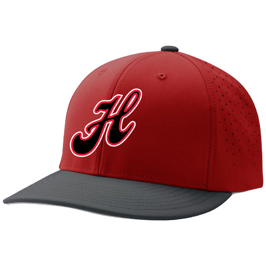 Champro Black/Red Canes Hat - Fitted