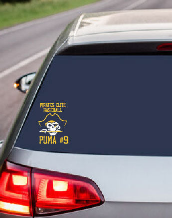 Pirates Elite Car Window Decal