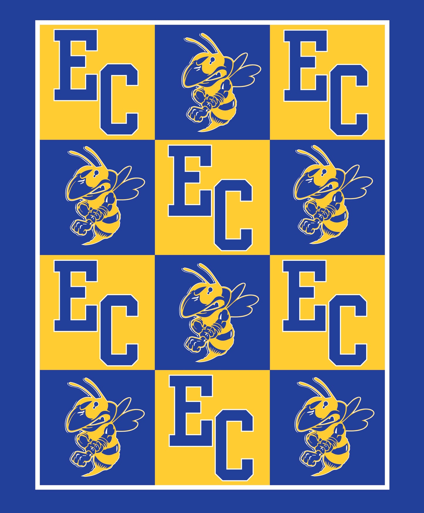 East Canton Hornets Fleece Blanket