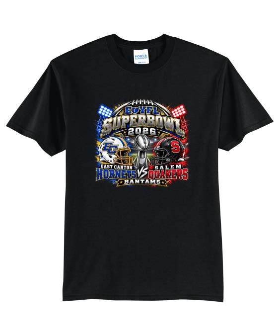 *BANTAMS* East Canton Championship Cotton T-Shirt - Black