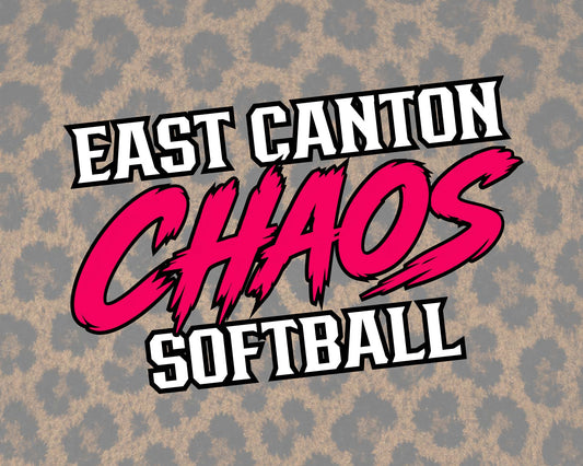 East Canton Chaos Softball Fleece Blanket - NO NAME