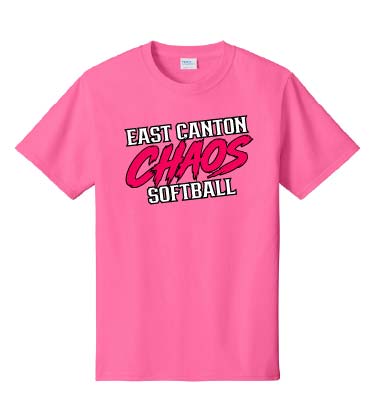 East Canton Chaos Cotton T-Shirt - Neon Pink
