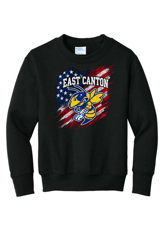 Hornet USA Unisex Crewneck Sweatshirt - Black