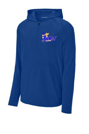 East Canton Football Coaches Long Sleeve Jacket with Hood - Royal
