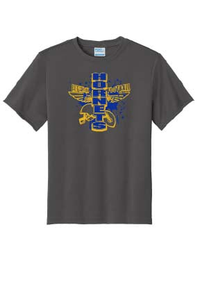 Youth EC Football Performance T-Shirt - Charcoal